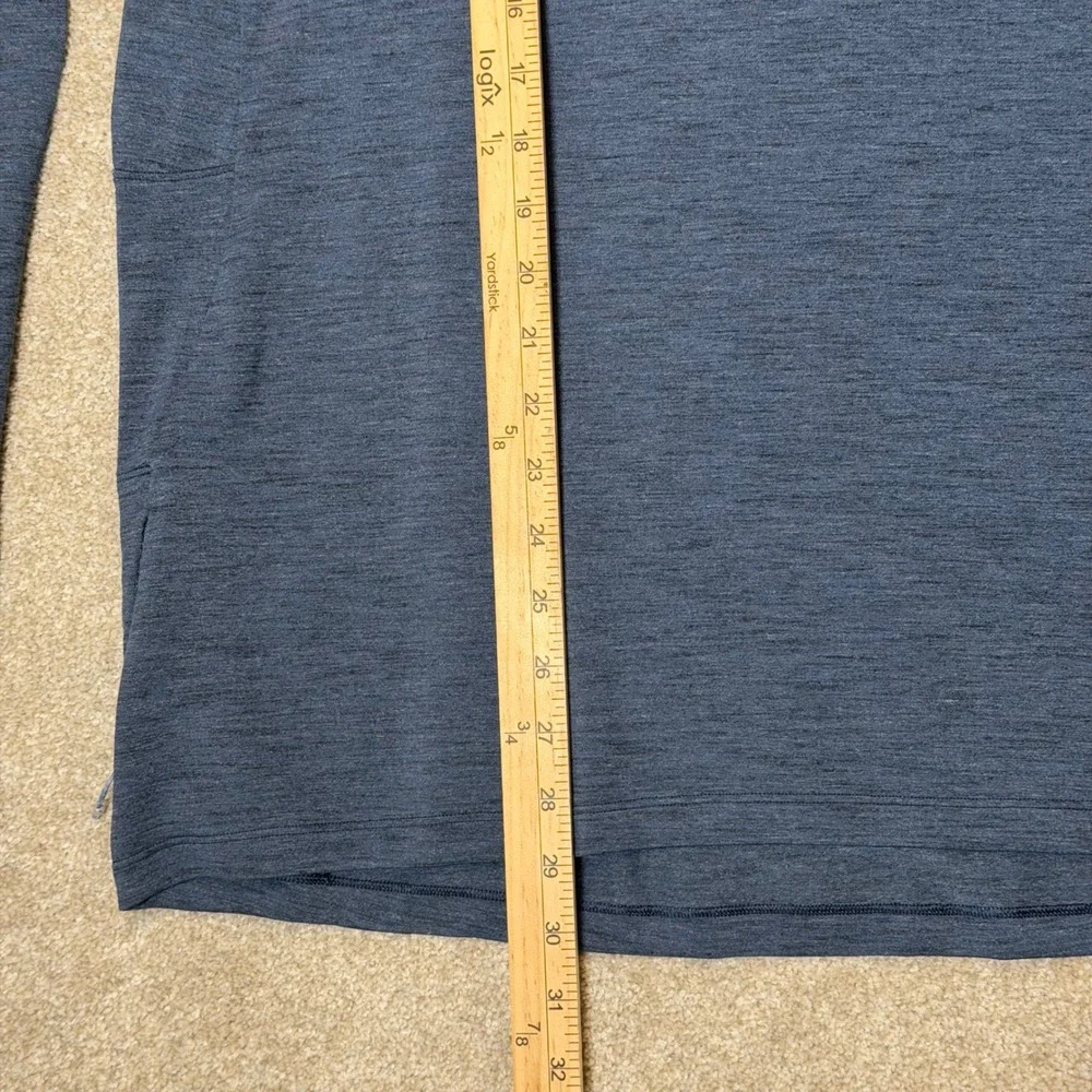 Lululemon‎ Metal Vent Tech 1/2 Zip Pullover Men XL Blue Heathered Activewear Gym